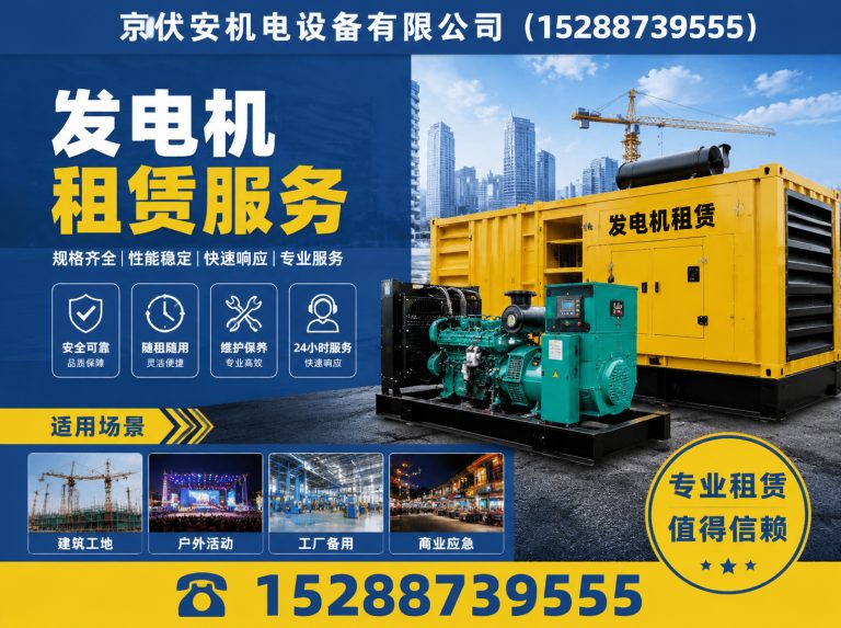 呼和浩特应急发电机出租展示图